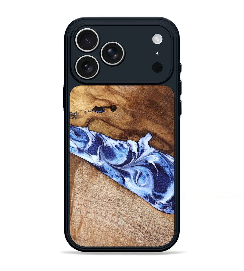 iPhone 17 Pro Max Wood Phone Case - Dakota (Blue, 826844)