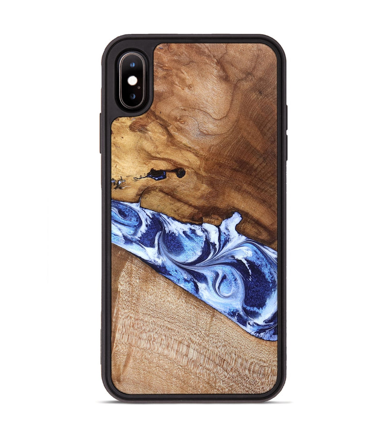 iPhone Xs Max Wood Phone Case - Dakota (Blue, 826844)