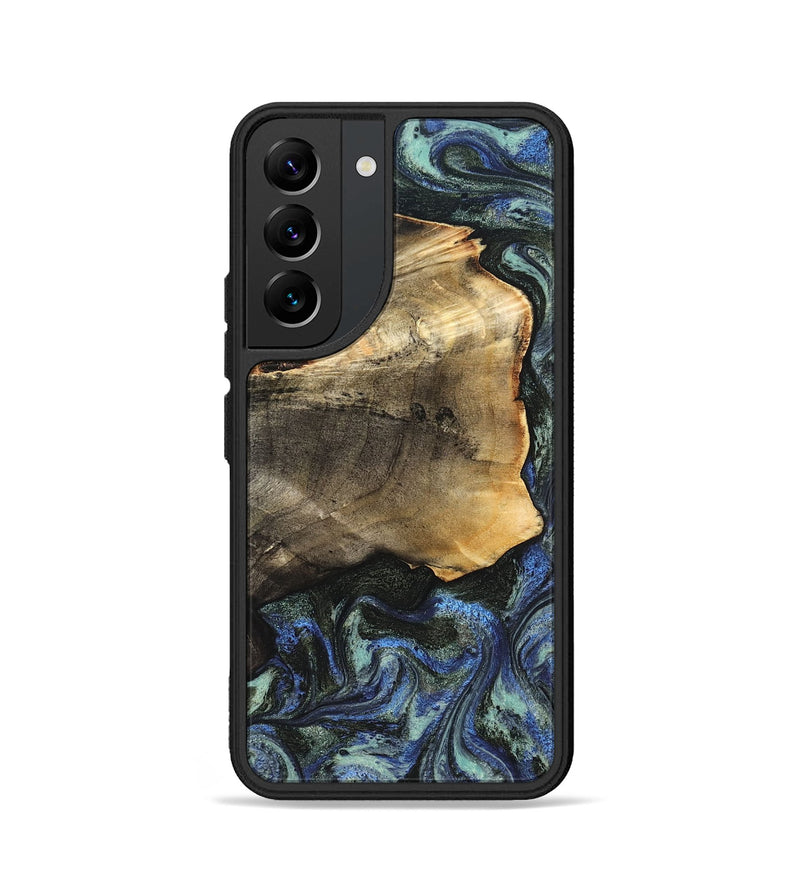 Galaxy S22 Wood Phone Case - Gunner (Blue, 826846)