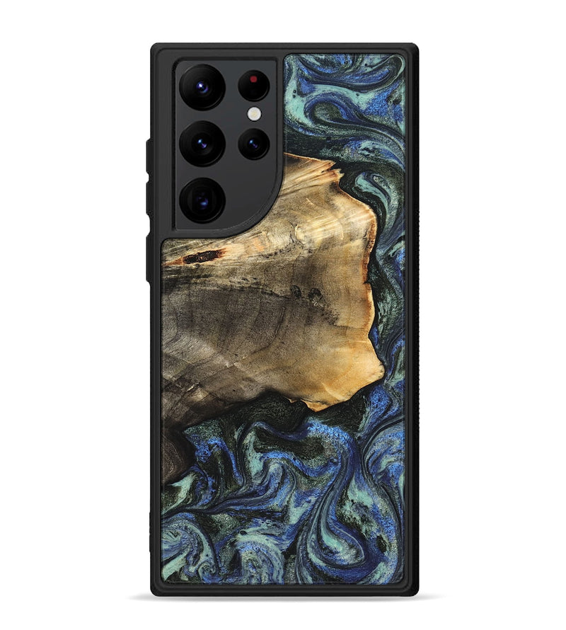 Galaxy S22 Ultra Wood Phone Case - Gunner (Blue, 826846)