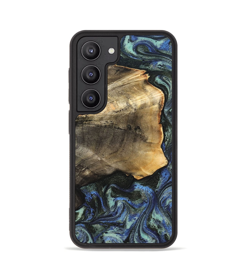 Galaxy S23 Wood Phone Case - Gunner (Blue, 826846)
