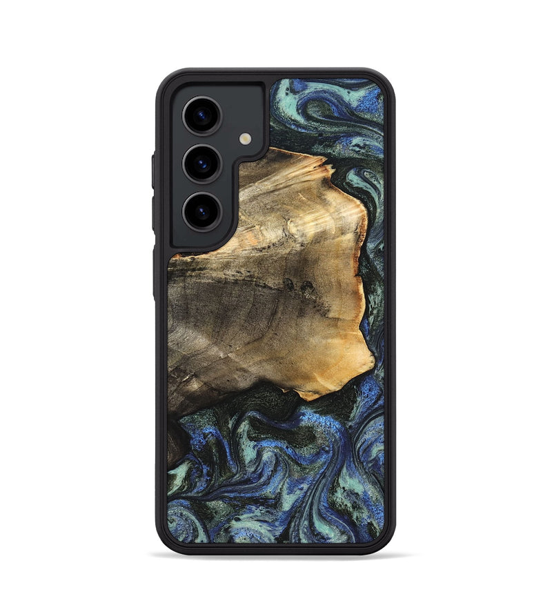 Galaxy S24 Wood Phone Case - Gunner (Blue, 826846)