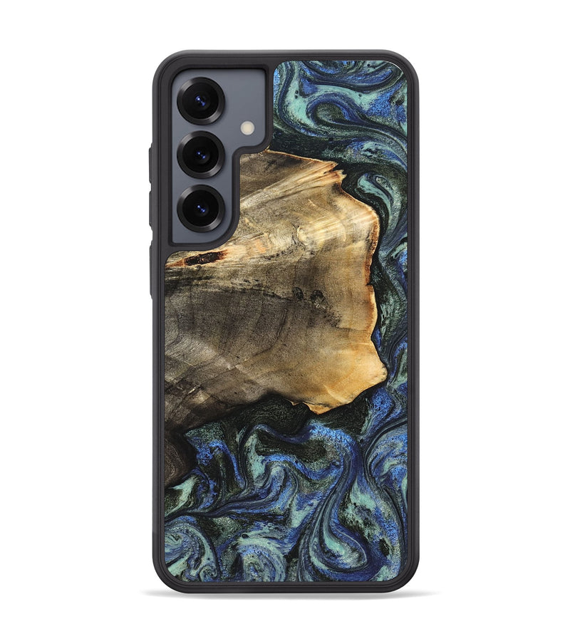 Galaxy S25 Plus Wood Phone Case - Gunner (Blue, 826846)