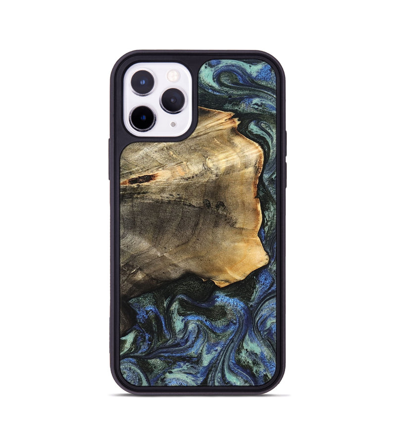 iPhone 11 Pro Wood Phone Case - Gunner (Blue, 826846)