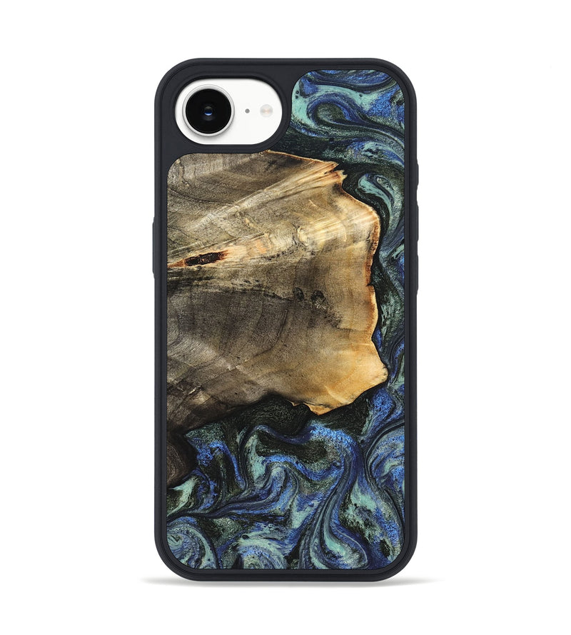 iPhone 16e Wood Phone Case - Gunner (Blue, 826846)
