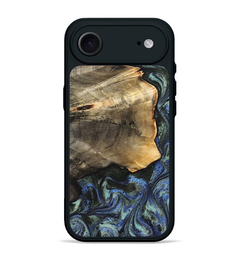 iPhone 17 Air Wood Phone Case - Gunner (Blue, 826846)