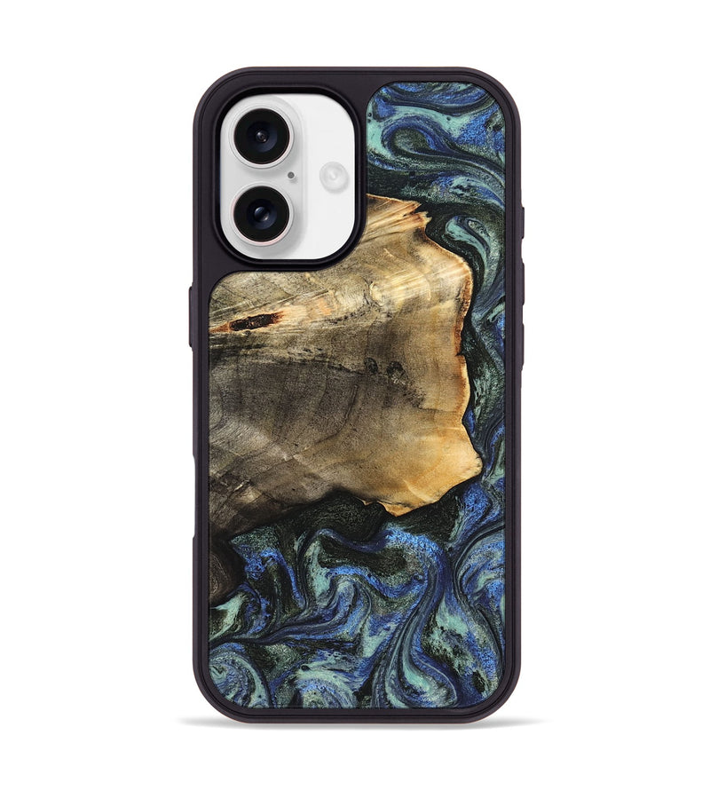 iPhone 17 Wood Phone Case - Gunner (Blue, 826846)