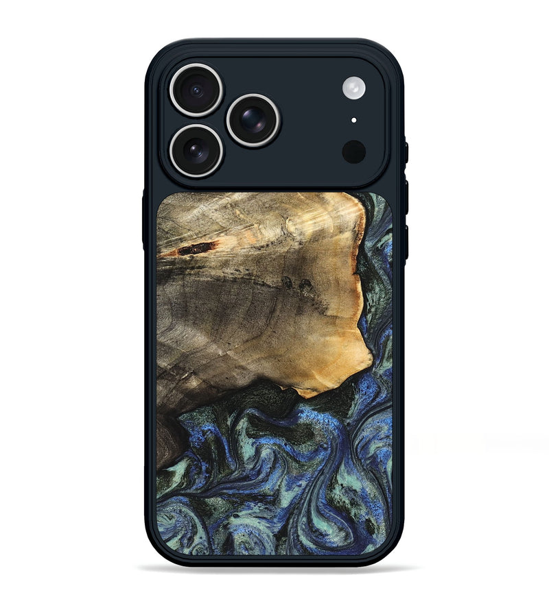 iPhone 17 Pro Max Wood Phone Case - Gunner (Blue, 826846)