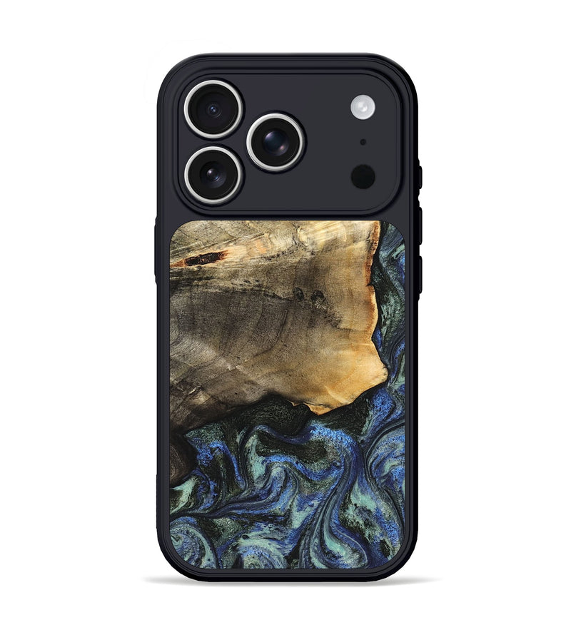 iPhone 17 Pro Wood Phone Case - Gunner (Blue, 826846)