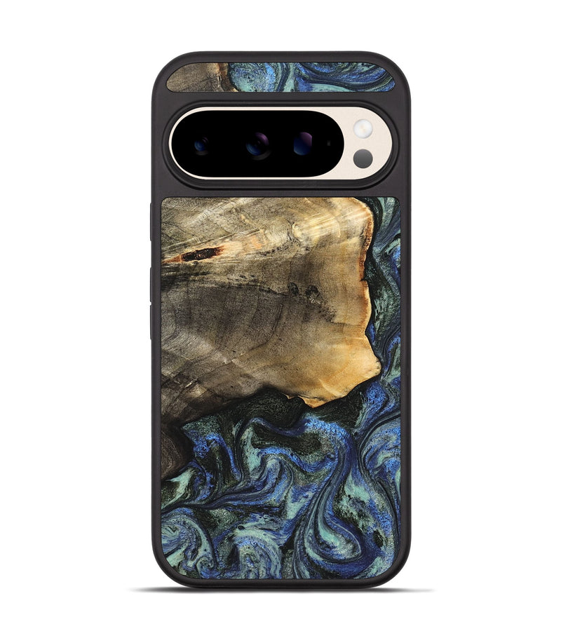 Pixel 10 Wood Phone Case - Gunner (Blue, 826846)
