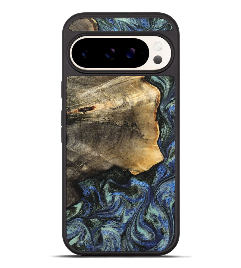 Pixel 10 Pro XL Wood Phone Case - Gunner (Blue, 826846)