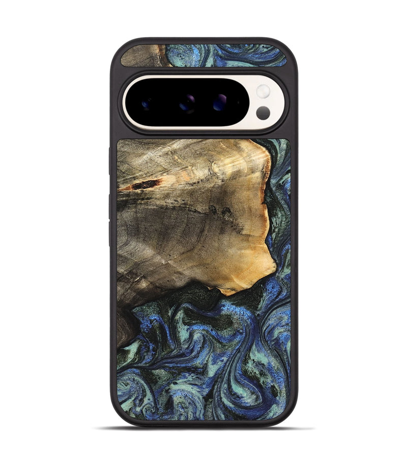 Pixel 9 Pro Wood Phone Case - Gunner (Blue, 826846)