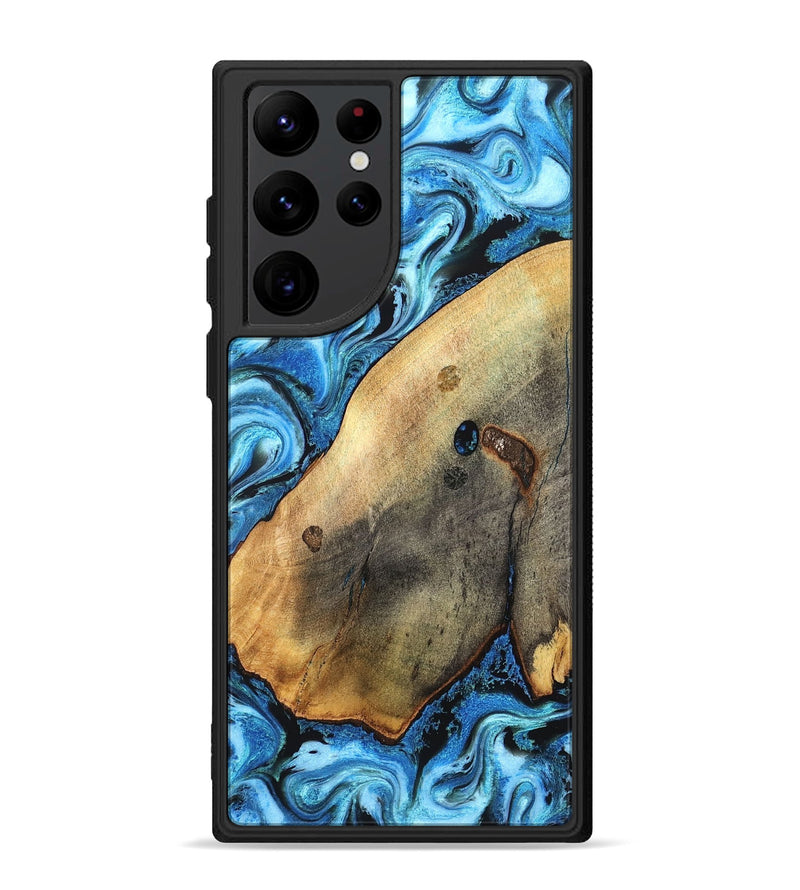 Galaxy S22 Ultra Wood Phone Case - Pete (Blue, 826847)