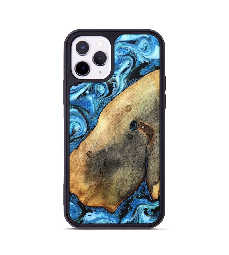 iPhone 11 Pro Wood Phone Case - Pete (Blue, 826847)