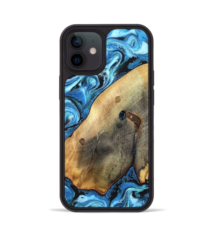 iPhone 12 Wood Phone Case - Pete (Blue, 826847)