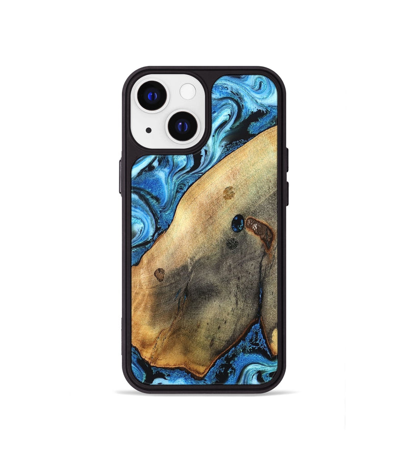 iPhone 13 mini Wood Phone Case - Pete (Blue, 826847)