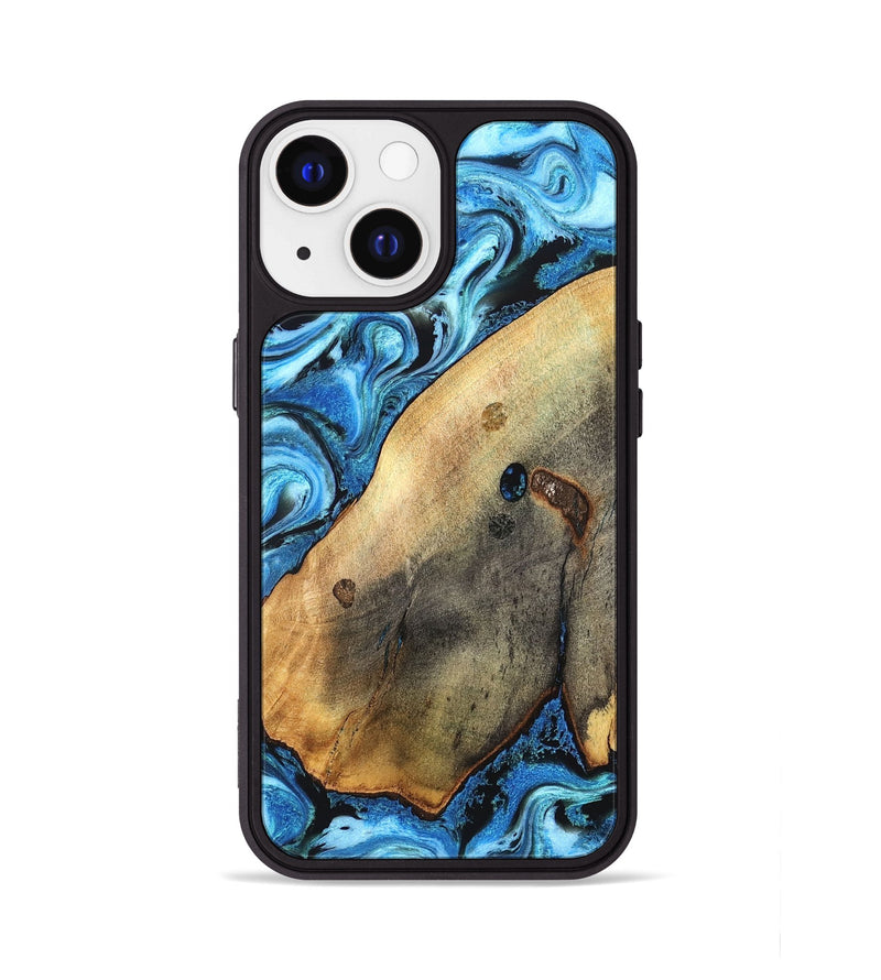 iPhone 13 Wood Phone Case - Pete (Blue, 826847)