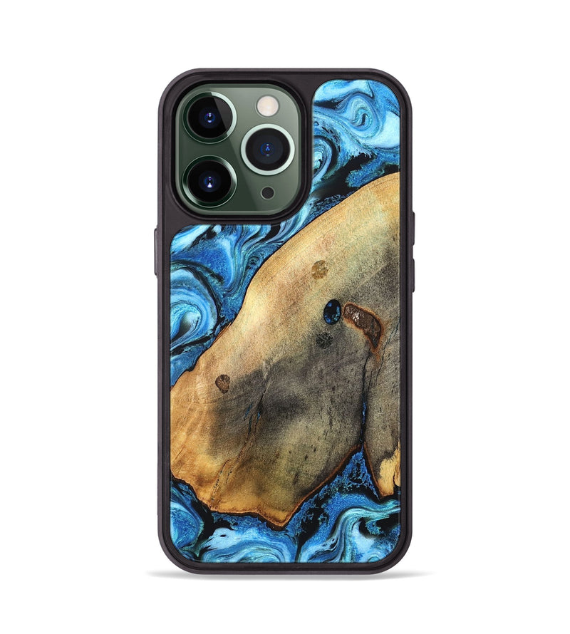 iPhone 13 Pro Wood Phone Case - Pete (Blue, 826847)