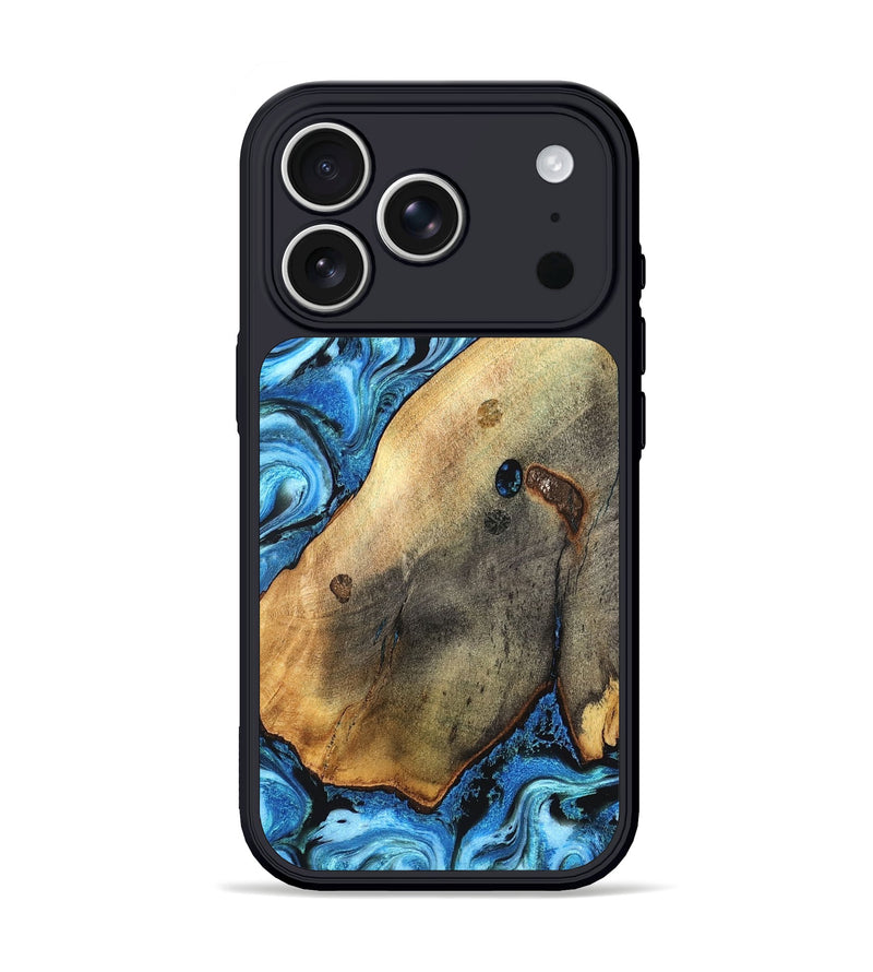 iPhone 17 Pro Wood Phone Case - Pete (Blue, 826847)
