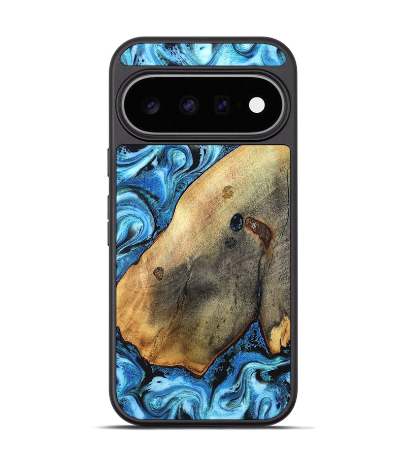 Pixel 11 Pro Wood Phone Case - Pete (Blue, 826847)