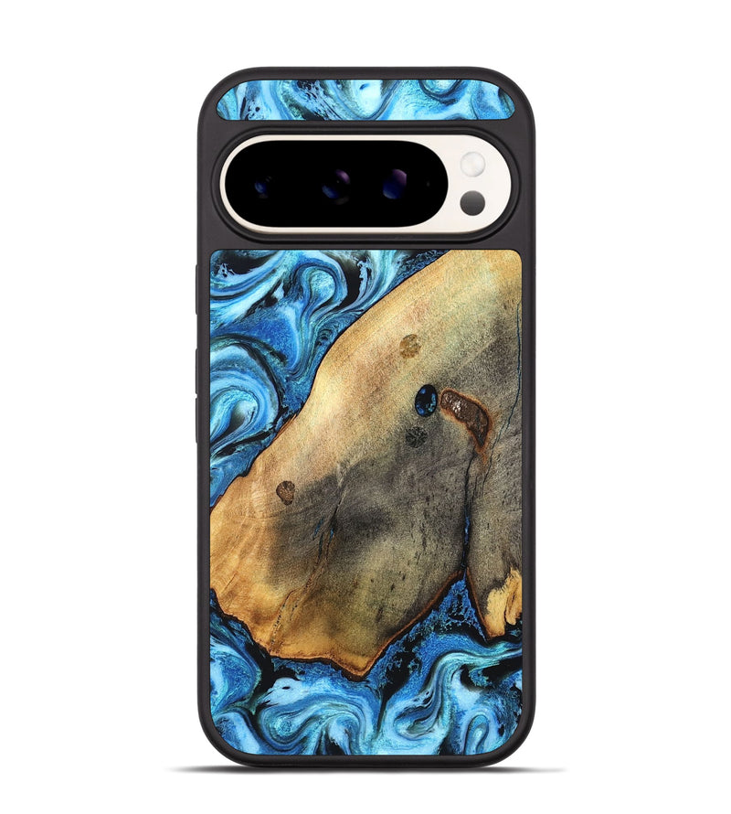 Pixel 9 Wood Phone Case - Pete (Blue, 826847)