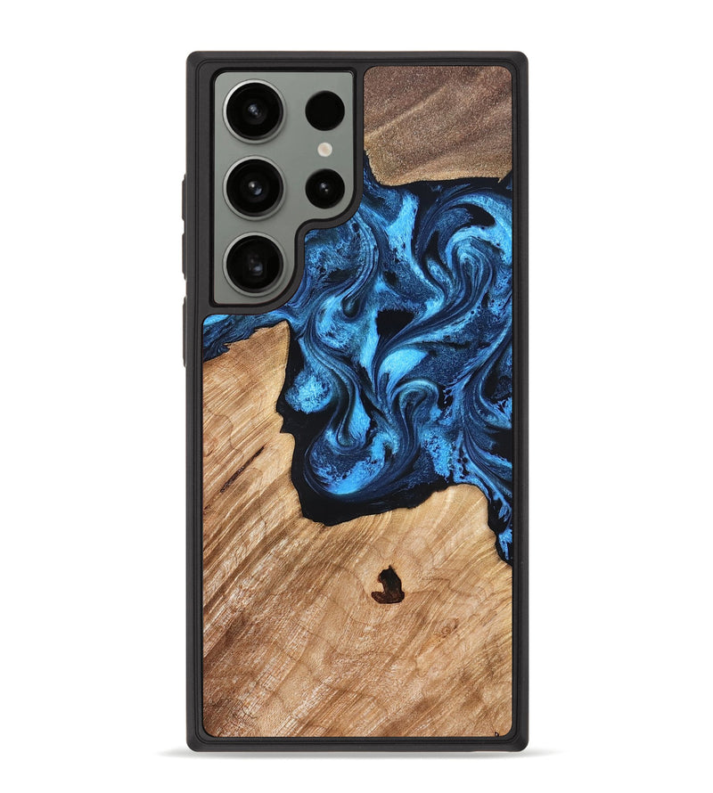 Galaxy S23 Ultra Wood Phone Case - Rosetta (Blue, 826848)