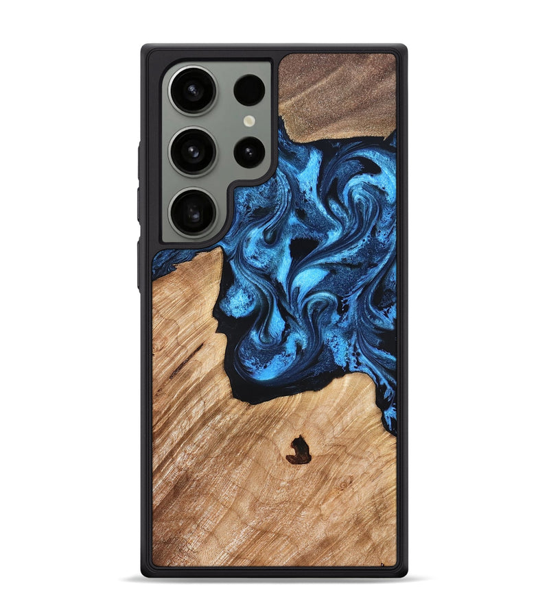 Galaxy S24 Ultra Wood Phone Case - Rosetta (Blue, 826848)