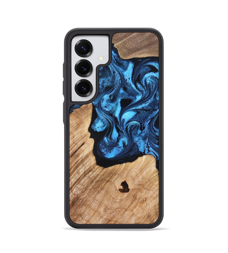 Galaxy S25 Wood Phone Case - Rosetta (Blue, 826848)