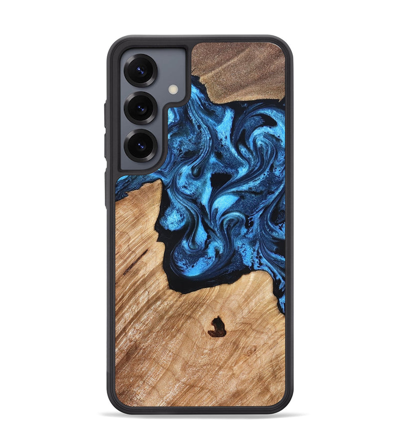 Galaxy S25 Plus Wood Phone Case - Rosetta (Blue, 826848)