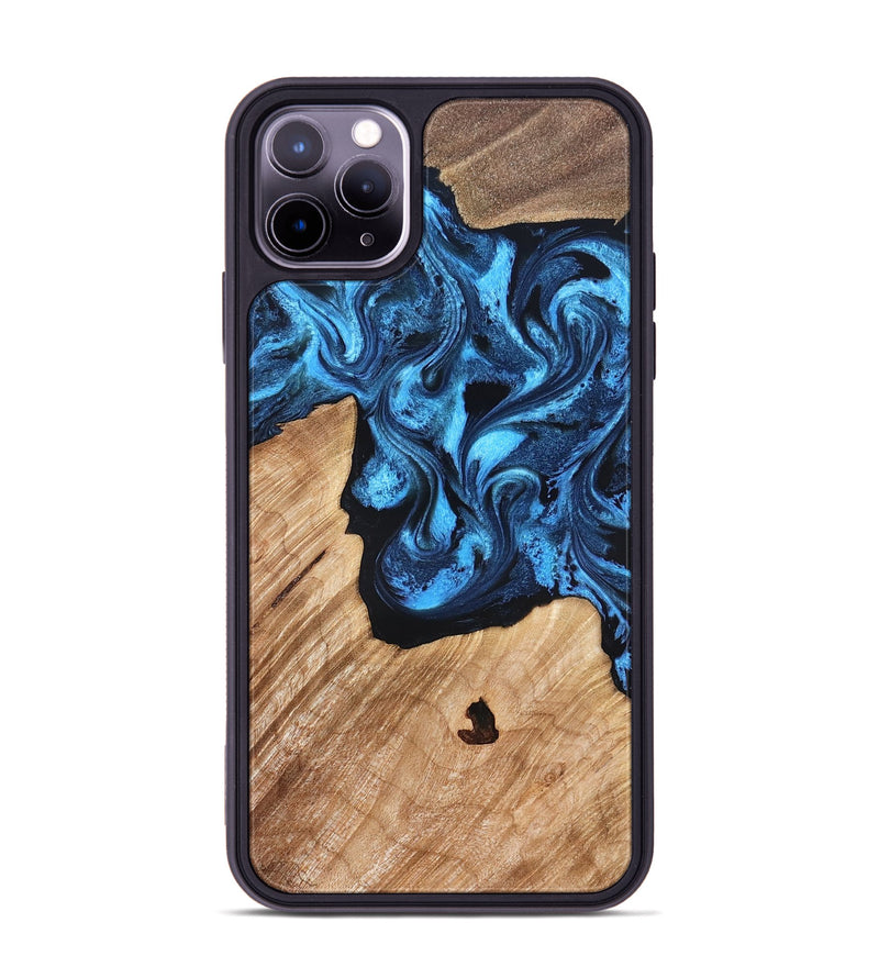 iPhone 11 Pro Max Wood Phone Case - Rosetta (Blue, 826848)