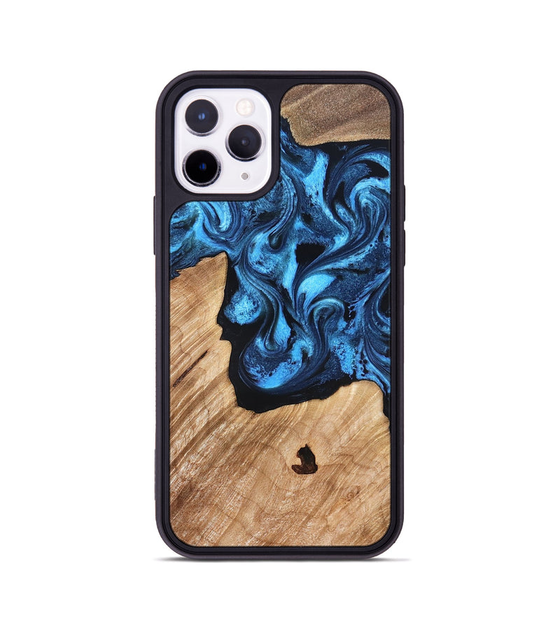 iPhone 11 Pro Wood Phone Case - Rosetta (Blue, 826848)