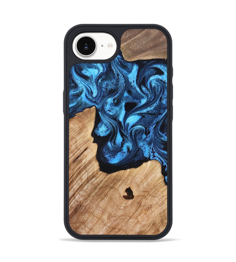 iPhone 16e Wood Phone Case - Rosetta (Blue, 826848)