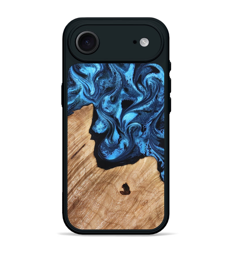 iPhone 17 Air Wood Phone Case - Rosetta (Blue, 826848)