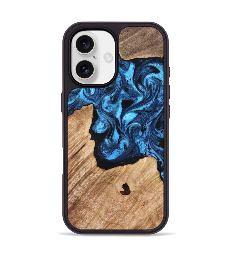 iPhone 17 Wood Phone Case - Rosetta (Blue, 826848)