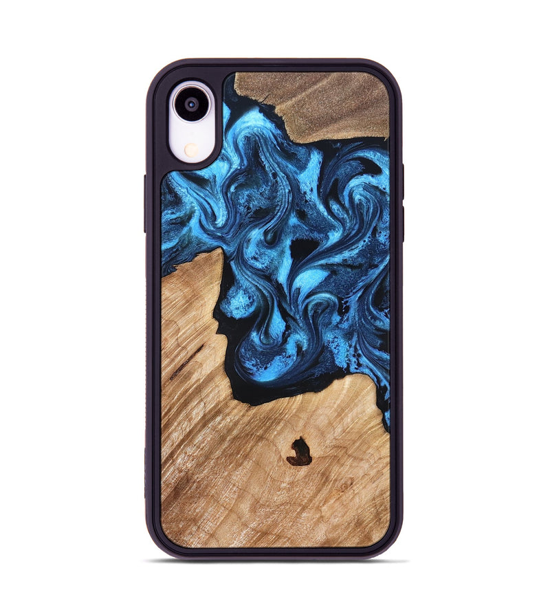 iPhone Xr Wood Phone Case - Rosetta (Blue, 826848)