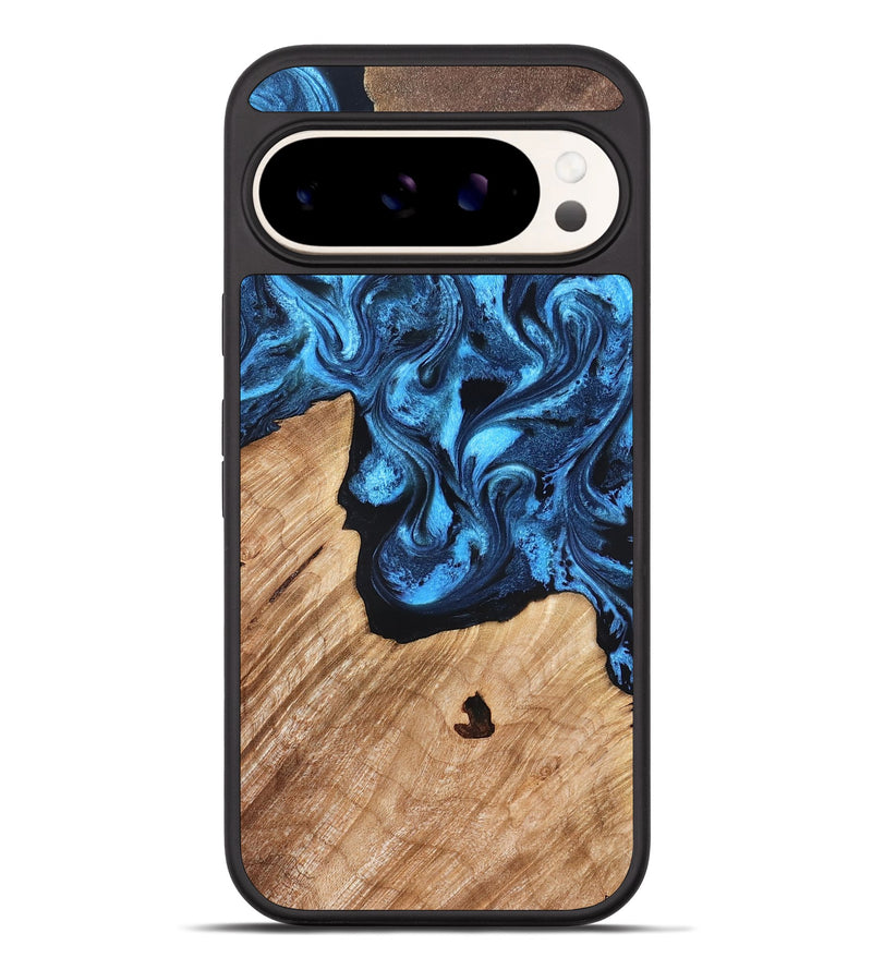 Pixel 10 Pro XL Wood Phone Case - Rosetta (Blue, 826848)