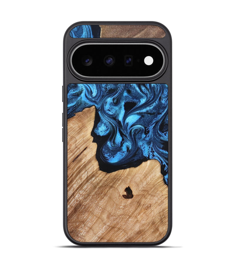 Pixel 11 Pro Wood Phone Case - Rosetta (Blue, 826848)