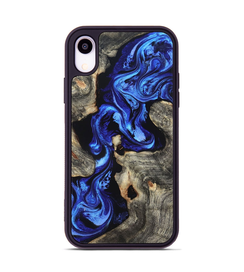 iPhone Xr Wood Phone Case - Beau (Blue, 826849)