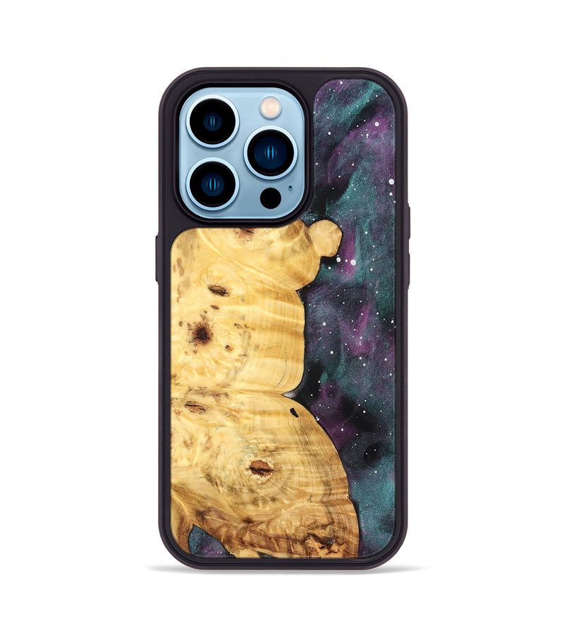iPhone 14 Pro Wood Phone Case - Leatha (Cosmos, 826916)