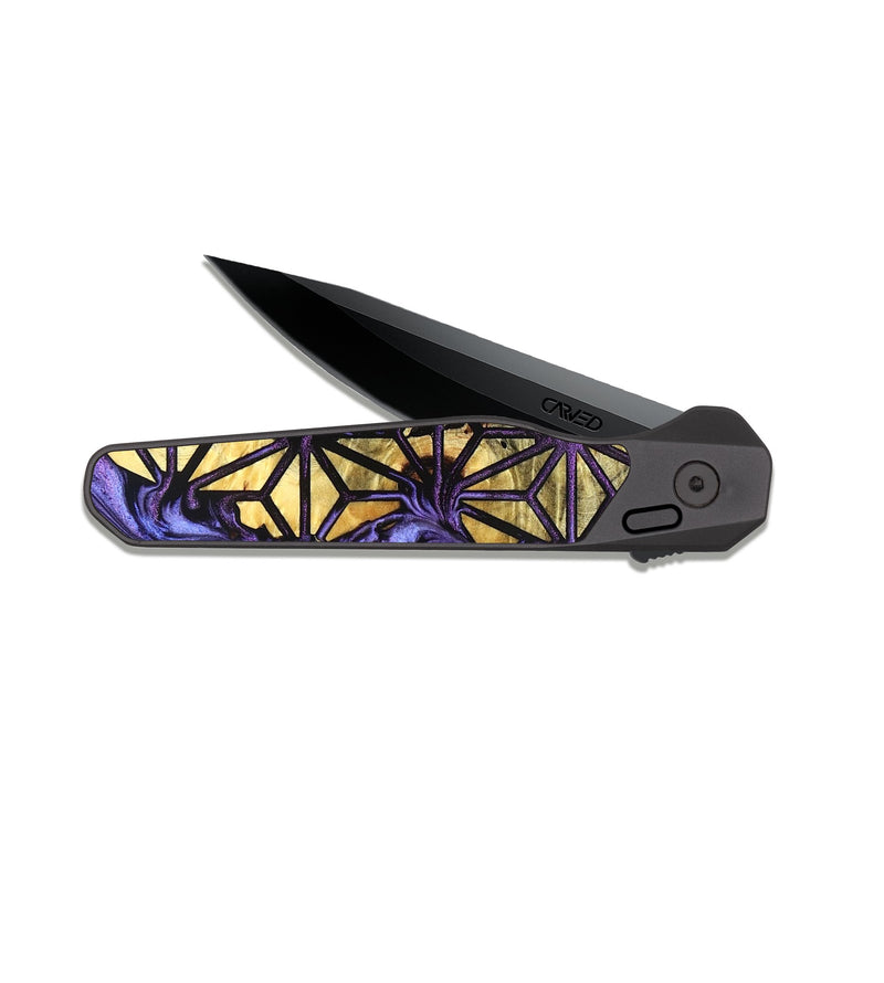 EDC Dark Slate Wood Pocket Knife - Winston (Pattern, 826961)