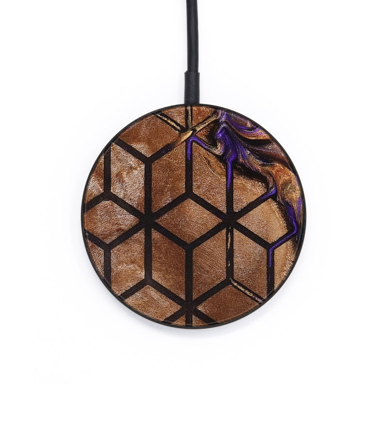 Circle Wood Wireless Charger - Georgie (Pattern, 826965)