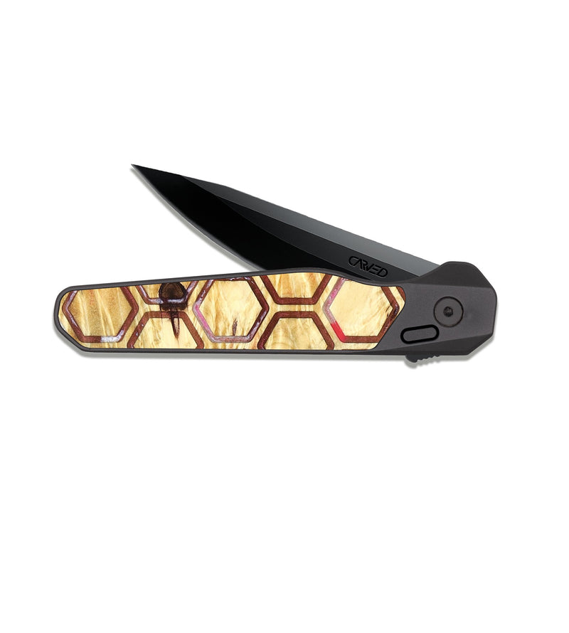 EDC Dark Slate Wood Pocket Knife - Dawn (Pattern, 826969)