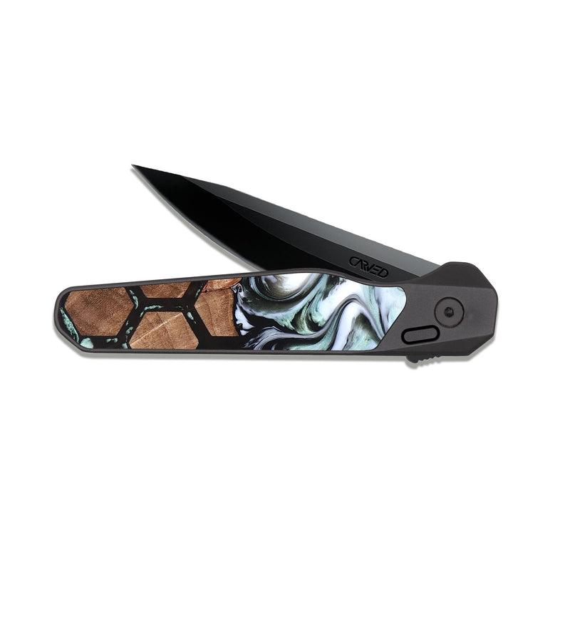 EDC Dark Slate Wood Pocket Knife - Nalani (Pattern, 826981)
