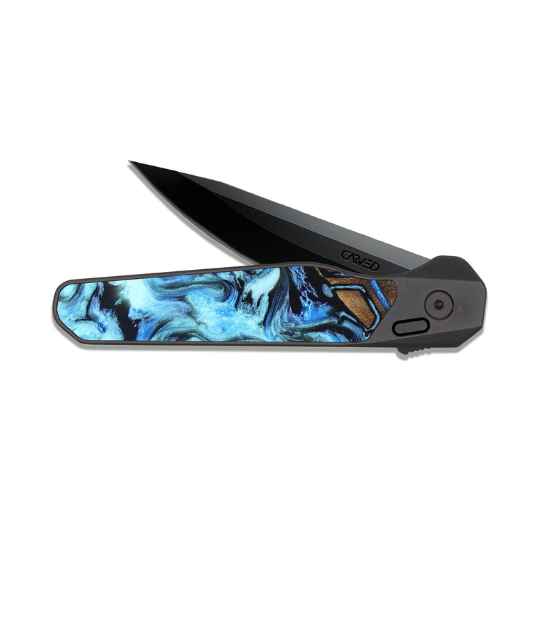 EDC Dark Slate Wood Pocket Knife - Kira (Pattern, 826984)