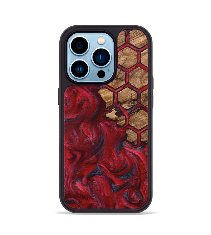 iPhone 14 Pro Wood Phone Case - Jasen (Pattern, 826989)