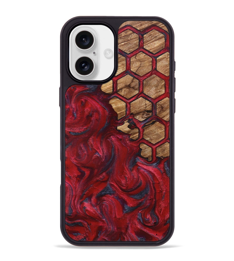 iPhone 16 Plus Wood Phone Case - Jasen (Pattern, 826989)