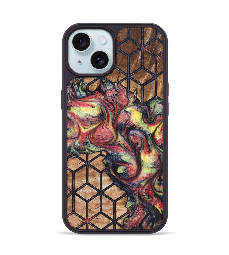 iPhone 15 Wood Phone Case - Janna (Pattern, 826992)