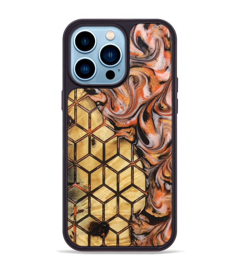 iPhone 14 Pro Max Wood Phone Case - Ari (Pattern, 826995)