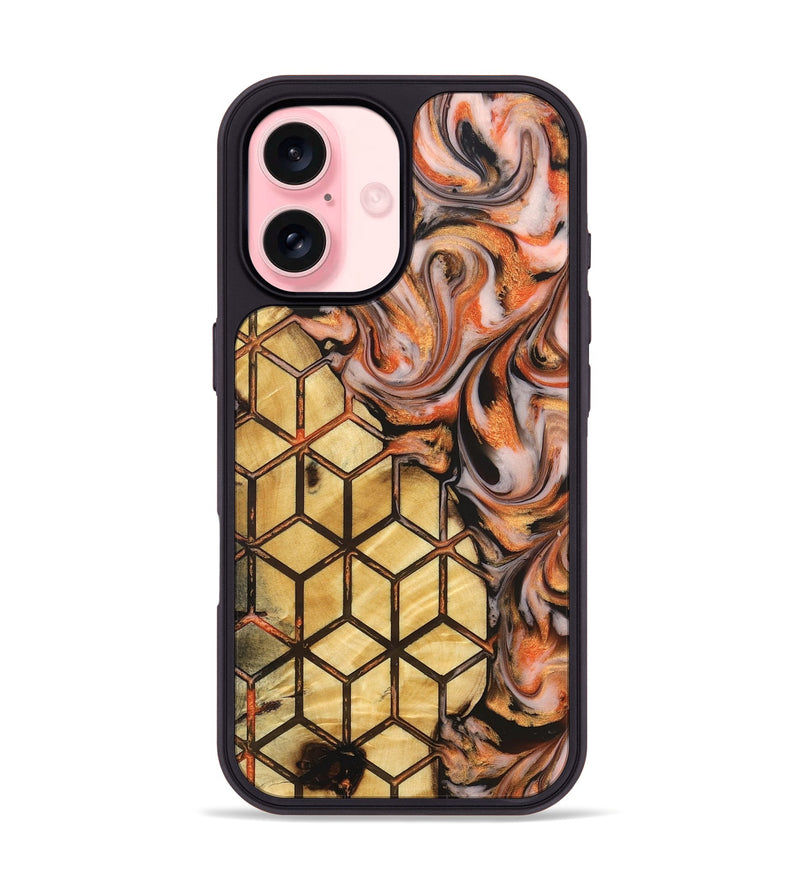 iPhone 16 Wood Phone Case - Ari (Pattern, 826995)