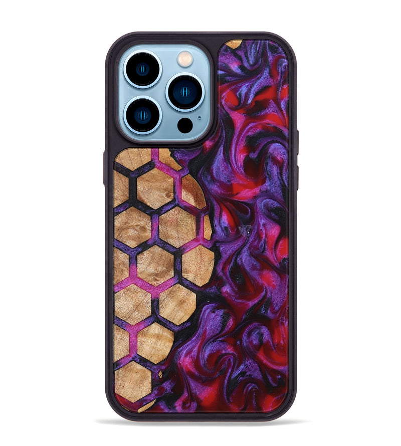 iPhone 14 Pro Max Wood Phone Case - Maranda (Pattern, 826998)